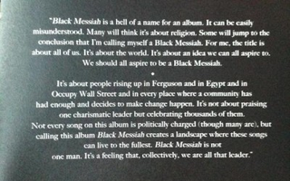 Illustration for article titled 10 Thoughts I Had While Listening To D'Angelo and The Vanguard's "Black Messiah"